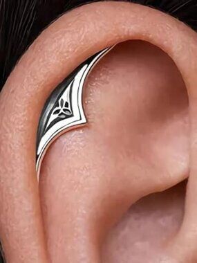Gothic Cartilage Helix Earring Hidden Helix Piercing Punk Goth Rock